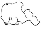 Coloring pages whale