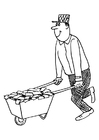 Coloring pages wheelbarrow