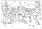 Coloring page winter - Abel Grimmer