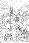 Coloring pages winter sports