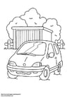 Coloring page car