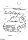 Coloring page car