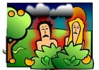 Image Adam and Eve sad