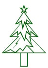 Image christmas tree with christmas star