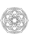 Coloring page mandala