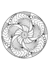 Coloring page mandala