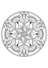 Coloring page mandala