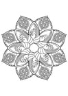 Coloring page Mandala