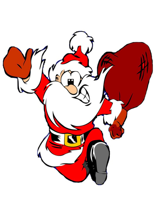 Image Santa Claus running