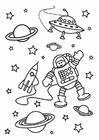 Coloring page space