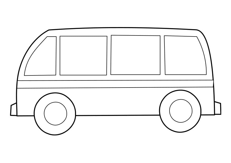 Coloring Page Bus Free Printables Img