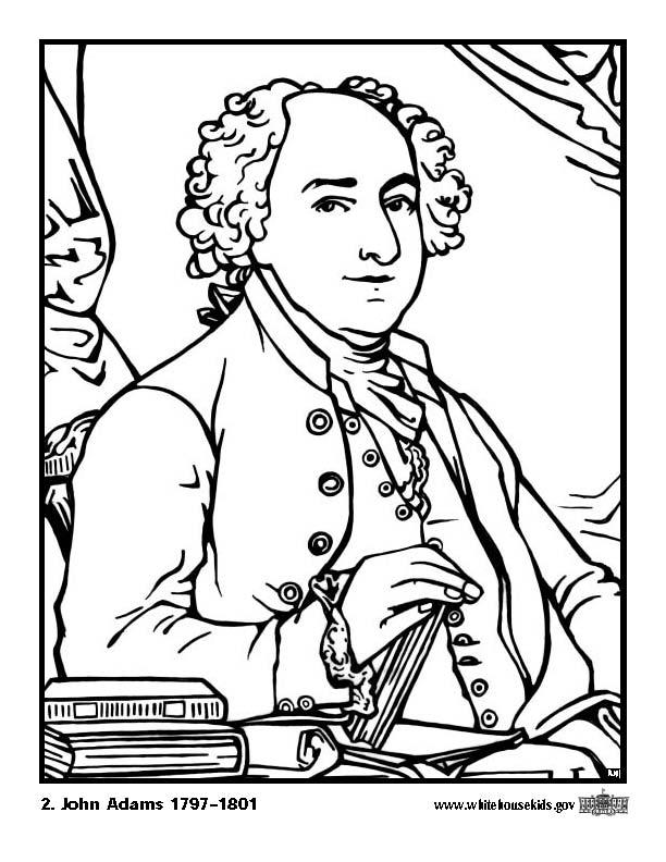 Coloring page 02 john adams