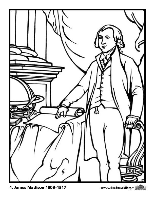 Coloring page 04 james madison