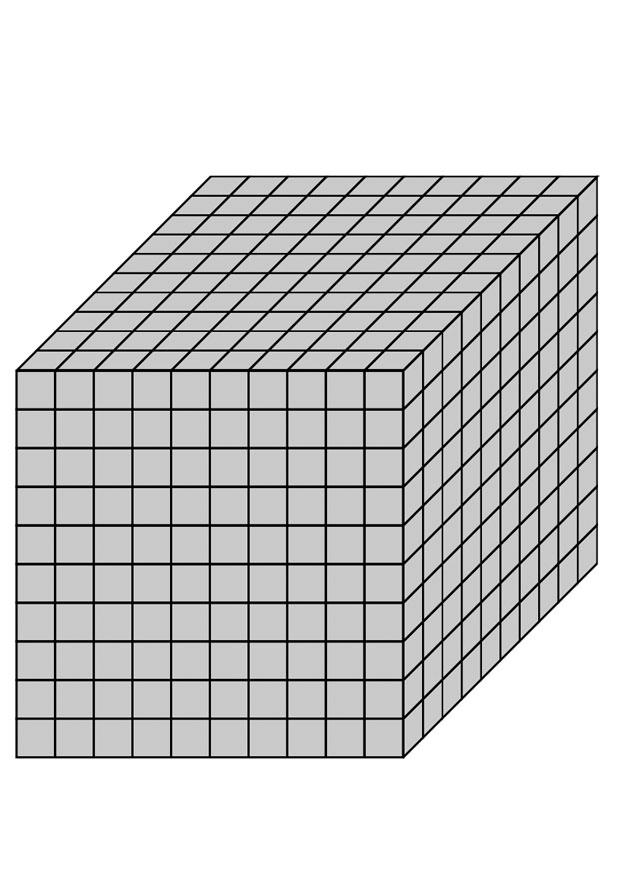 Coloring page 1000 cm3