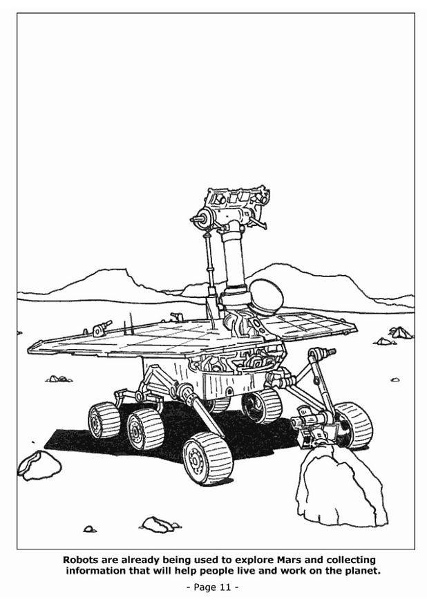 Coloring page 11 mars expedition