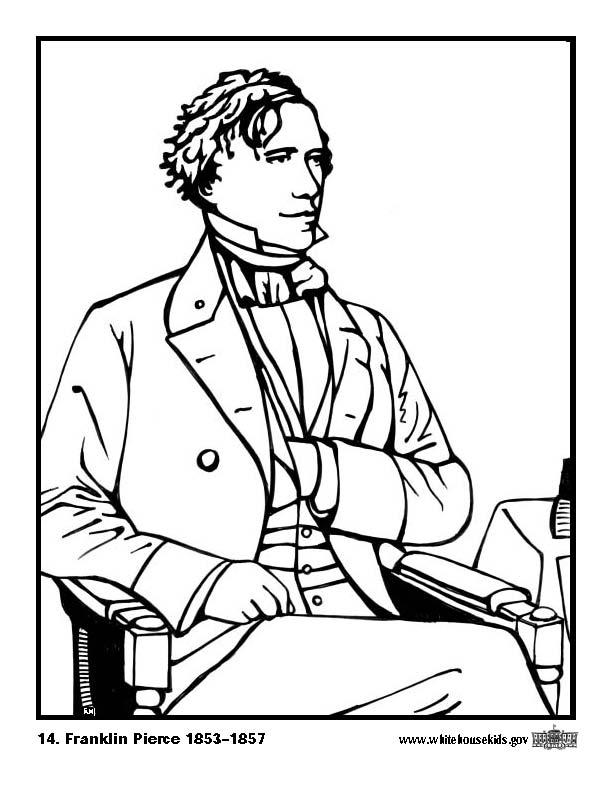 Coloring page 14 franklin pierce