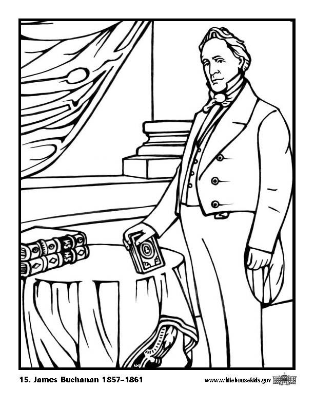 Coloring page 15 james buchanan