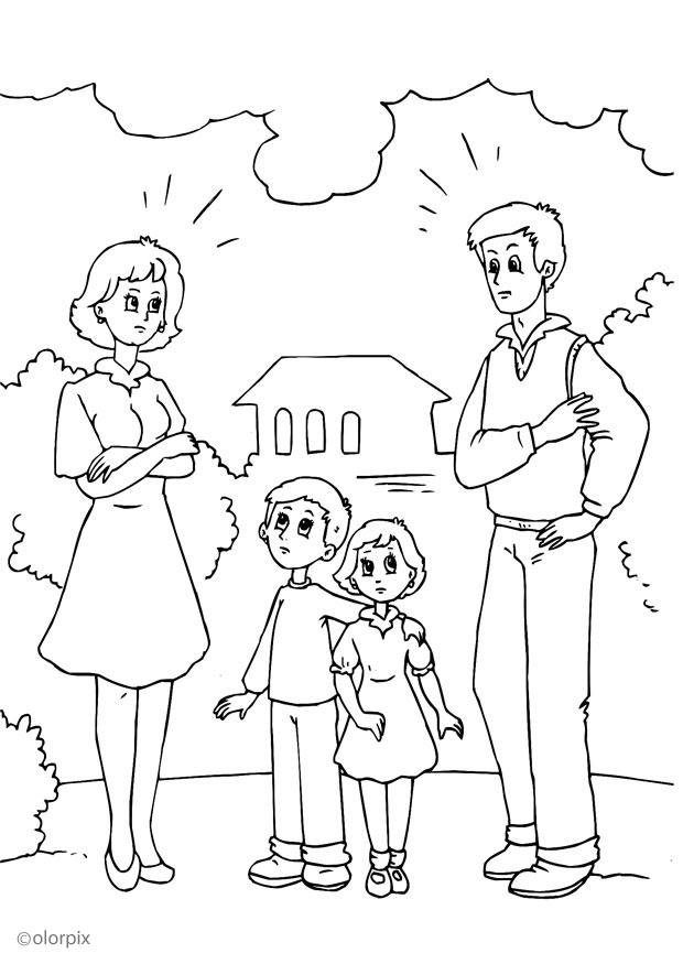 Coloring page 2. divorce