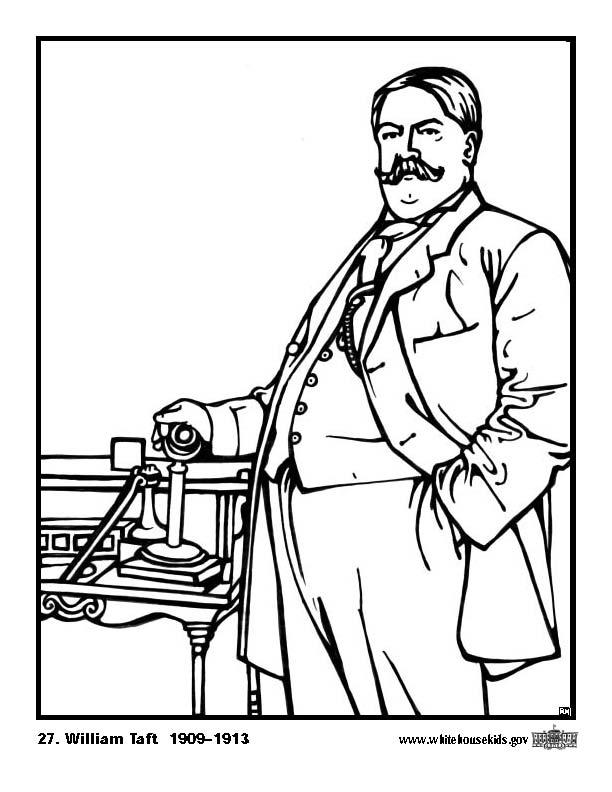 Coloring page 27 william taft