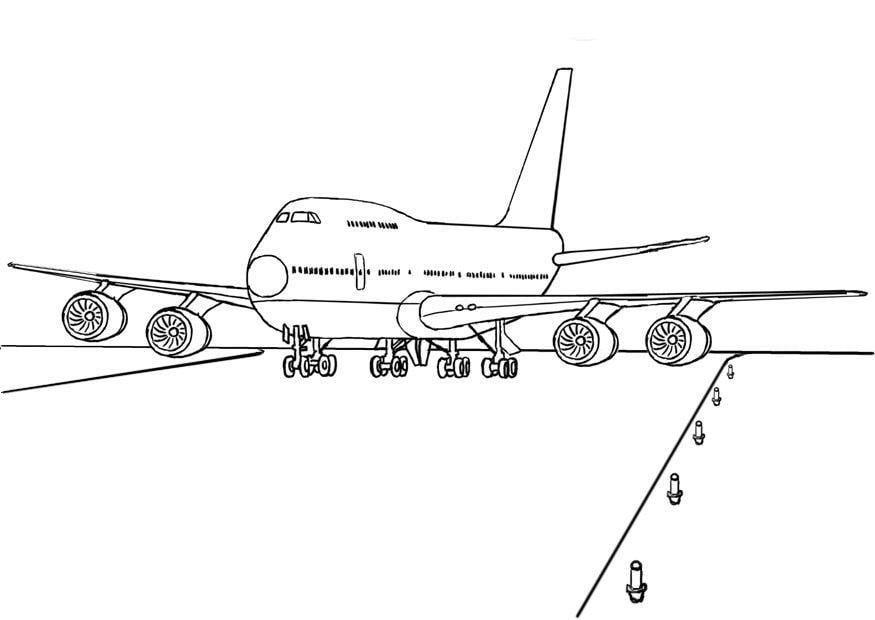 Coloring page 747 airplane