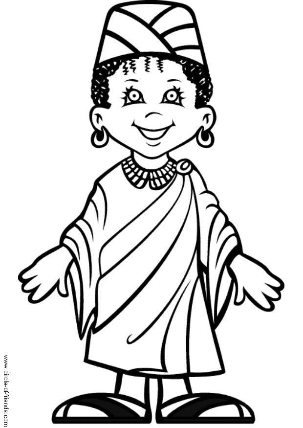 Coloring page abebi