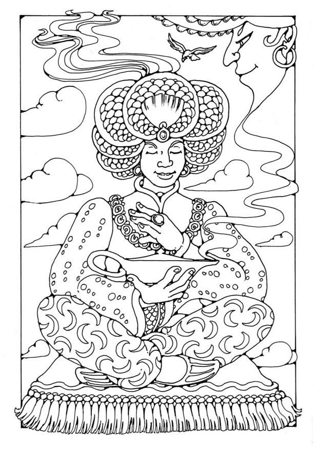 Coloring page aladdin