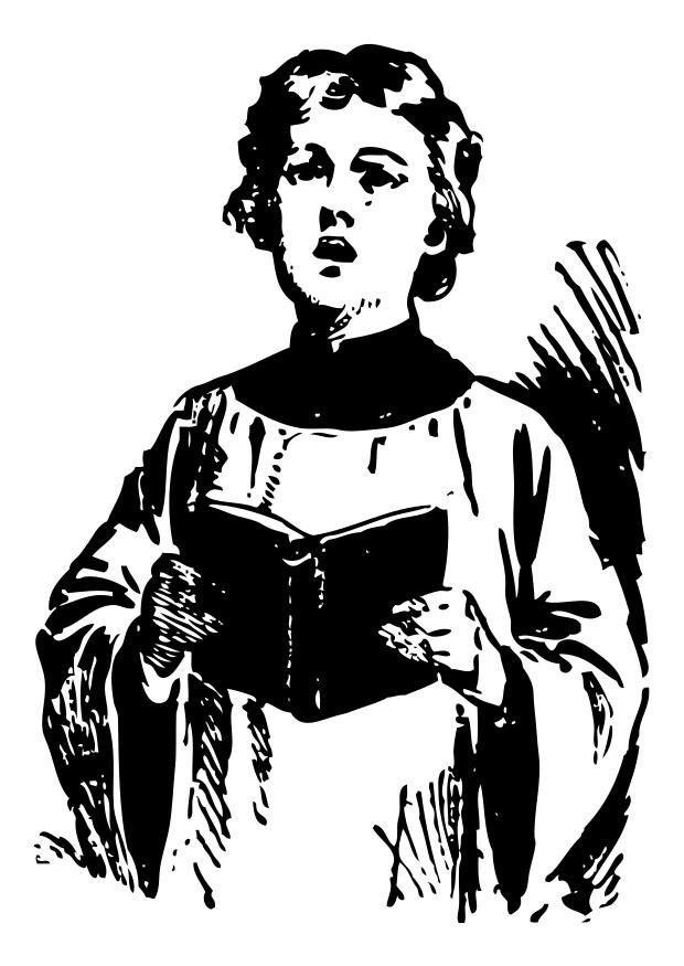 Coloring page altar boy