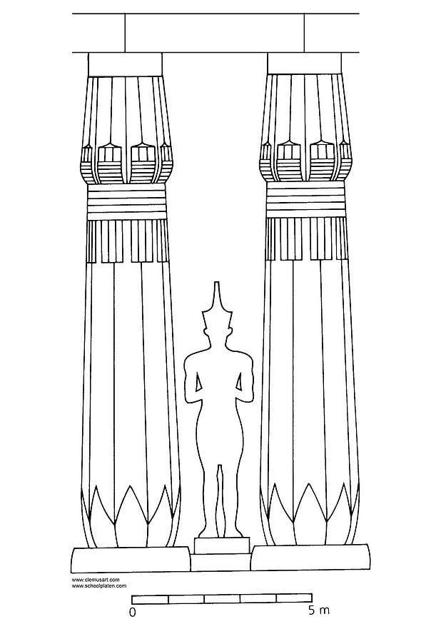 Coloring page amenhotep iii