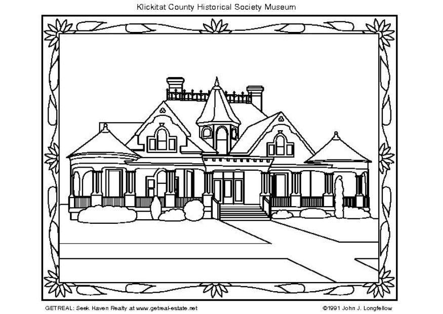 Coloring page american museum