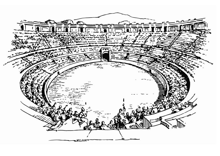 Coloring page amphitheater