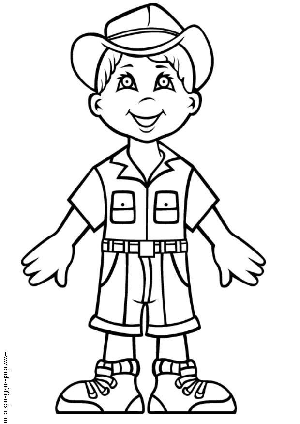 Coloring page andrew