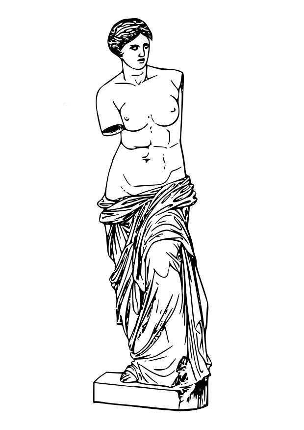 Coloring page aphrodite