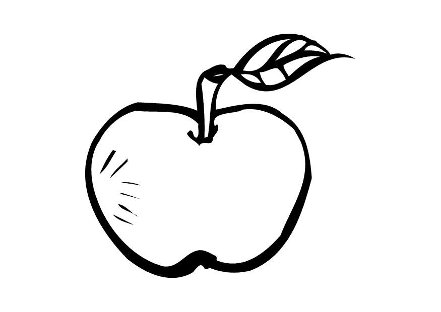 Coloring page apple