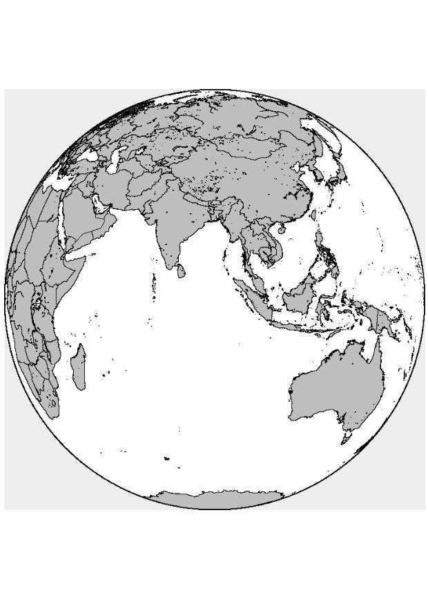 Coloring page asia