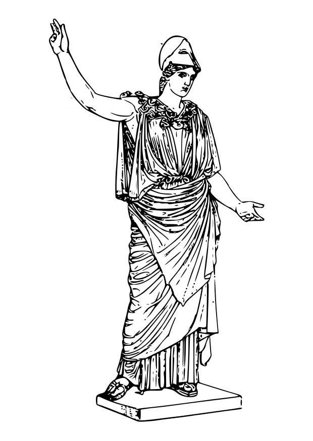 Coloring page athena