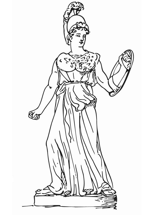 Coloring page athena