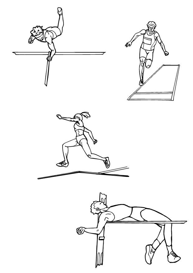 Coloring page athletics