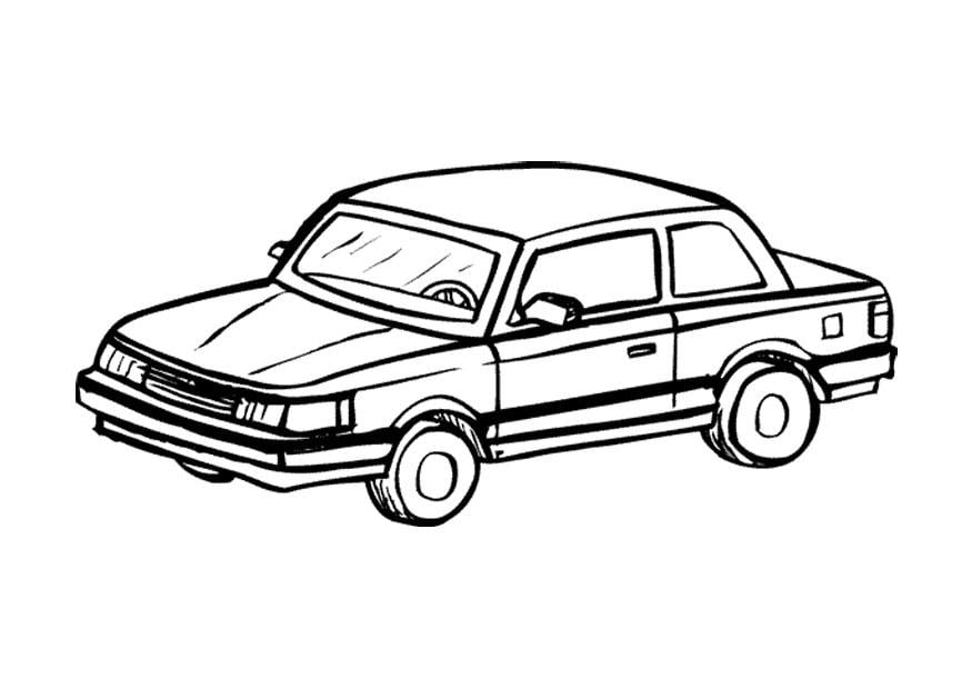 Coloring page automobile