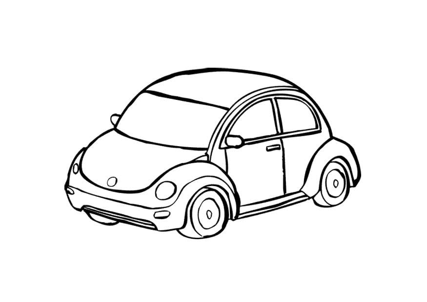 Coloring page automobile