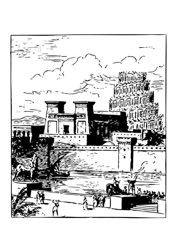 Coloring page babylon