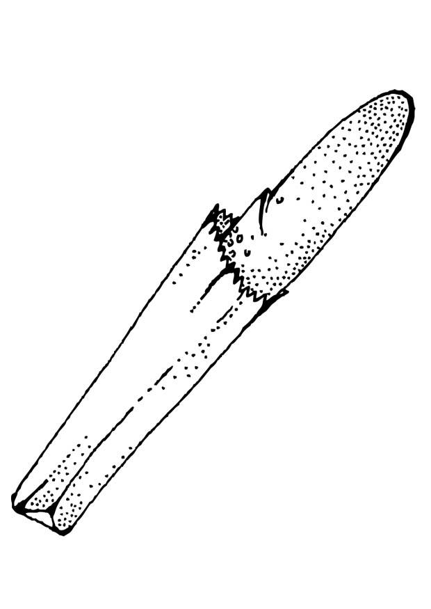 Coloring page baguette