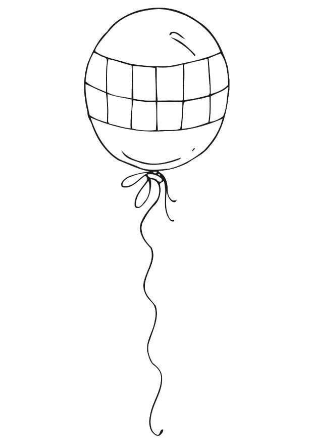 Coloring page balloon