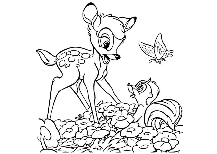 Coloring page bambi