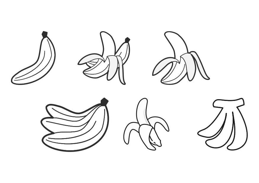 Coloring page banana