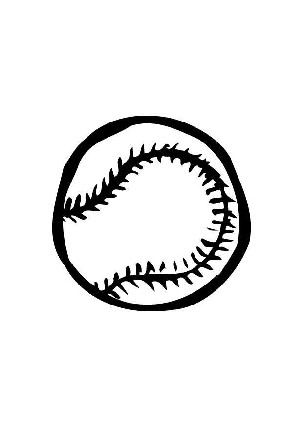 Coloring page baseball