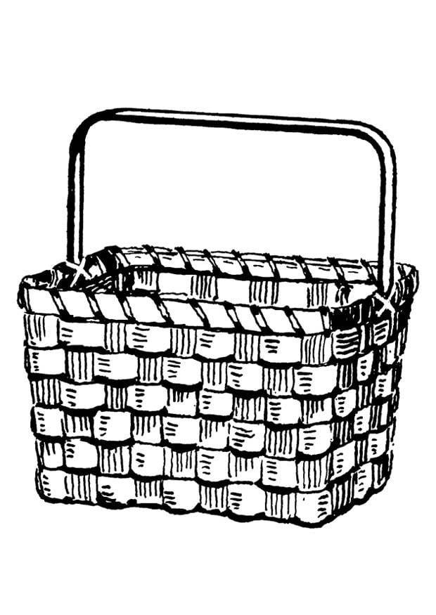 Coloring page basket