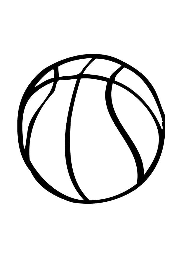 Coloring page basketball