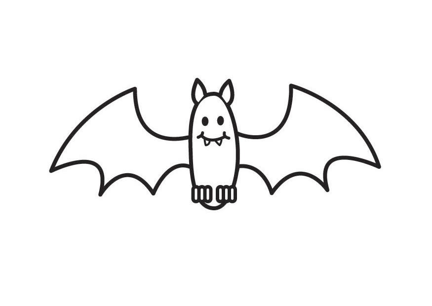 Coloring page bat