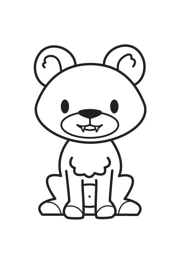 Coloring page bear