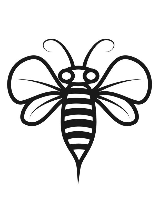 Coloring page bee